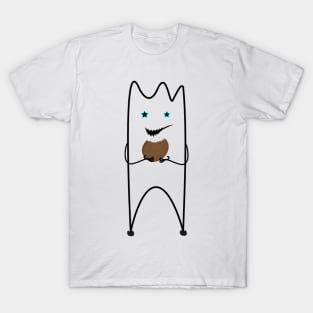 Beautiful flork eat the bread T-Shirt